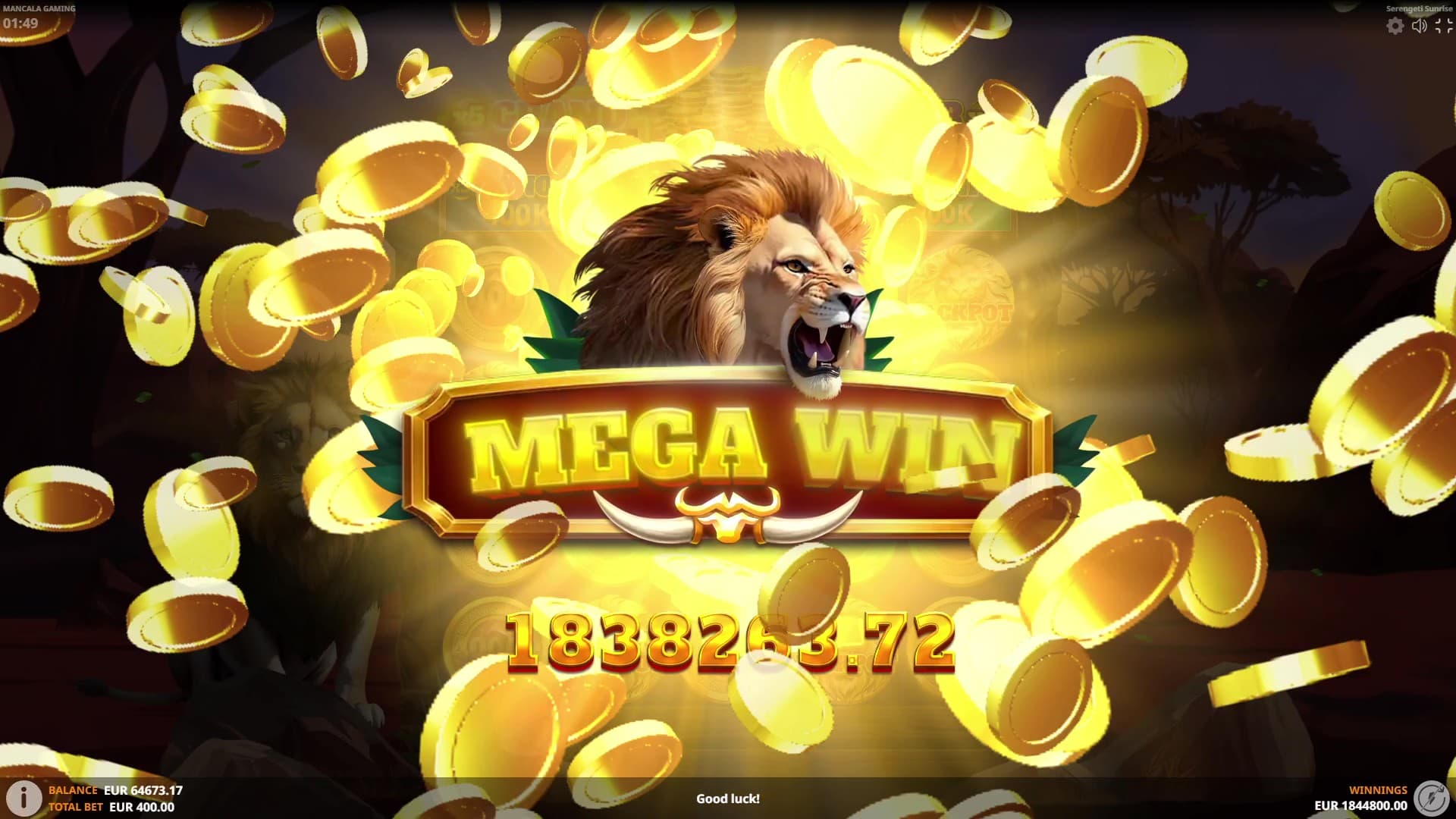 Serengeti Sunrise can deliver impressive bursts thanks to the synergy of its features